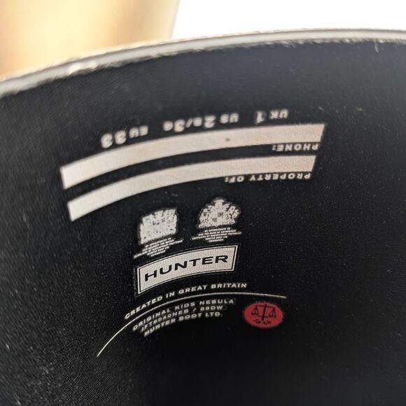 Hunter Kids Gold Boots - Picture 6 of 9